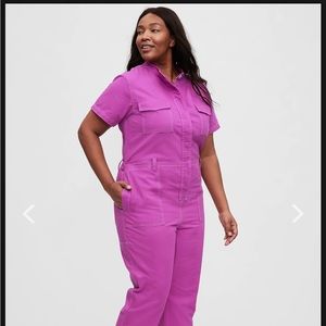 Pink Utility Jumpsuit